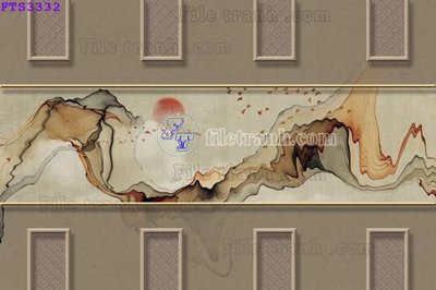 File in trần File in tranh tường hiện đại FTS3332 (file gốc) xuyên sáng