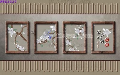 File gốc File in tranh tường hiện đại FTS3337 (in lụa) tranh thuận buồm