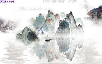 File tranh File in tranh tường hiện đại FTS3346 (gốc) in trên kính