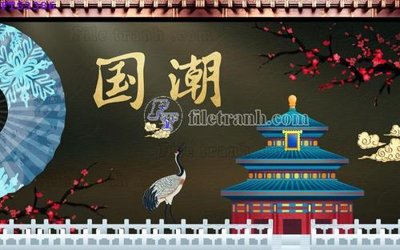 File tranh File in tranh tường hiện đại FTS3386 (gốc) chủ đề thiên nhiên