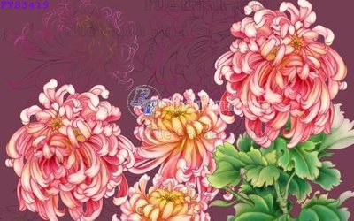 Ảnh gốc File in tranh tường hiện đại FTS3419 (nét căng) in mica