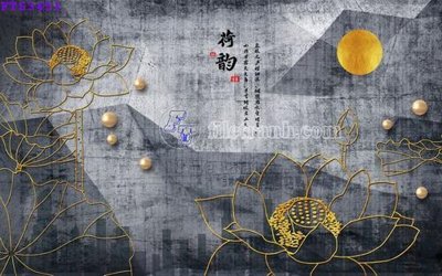 File in mica File in tranh tường hiện đại FTS3451 (bản gốc) làm vách ngăn