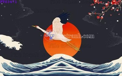 File gốc File in tranh tường hiện đại FTS3471 (in lụa) cao cấp