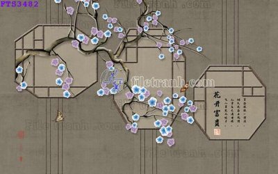 File ảnh File in tranh tường hiện đại FTS3482 (gốc) in PP, decal