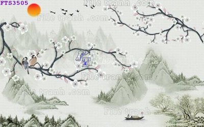 File in ấn File in tranh tường hiện đại FTS3505 (bản gốc) từ file gốc