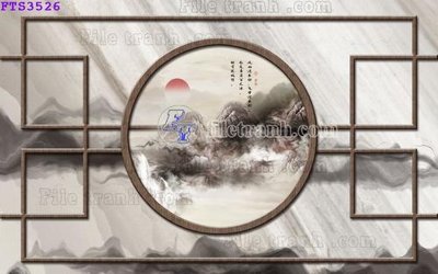 File gốc File in tranh tường hiện đại FTS3526 (cho in ấn) từ kho Filetranh
