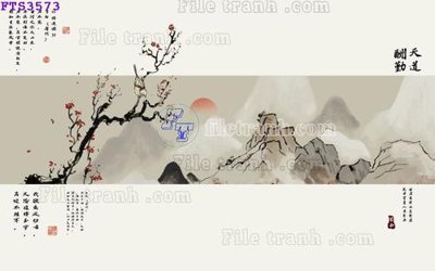 File gốc File in tranh tường hiện đại FTS3573 (bản quyền) cho in ấn