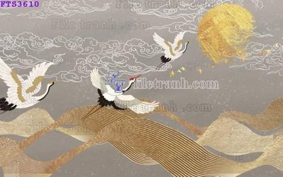 File tranh File in tranh tường hiện đại FTS3610 (file gốc) chuẩn màu in