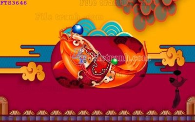 File gốc File in tranh tường hiện đại FTS3646 cho in ấn và thiết kế