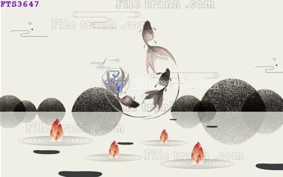 File ảnh File in tranh tường hiện đại FTS3647 (gốc) dùng in Pano