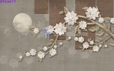 File PSD File in tranh tường hiện đại FTS3677 (bản gốc) dễ dàng edit