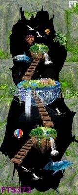 File in trần File in tranh tường hiện đại FTS372 (bản gốc) mây trời