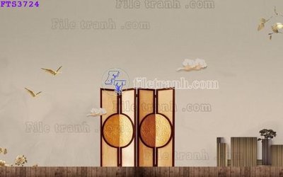 File PSD File in tranh tường hiện đại FTS3724 (gốc) tách lớp chi tiết