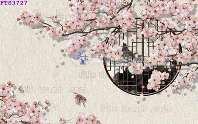 File tranh PSD File in tranh tường hiện đại FTS3727 chất lượng cao