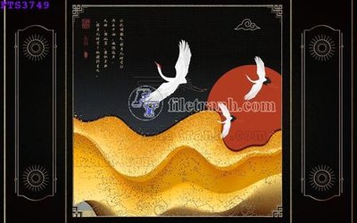 File in ấn File in tranh tường hiện đại FTS3749 chuyên nghiệp