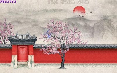 Ảnh gốc File in tranh tường hiện đại FTS3763 (độ nét cao) in mica