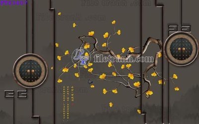 Ảnh gốc File in tranh tường hiện đại FTS3807 (độ nét cao) in tráng gương