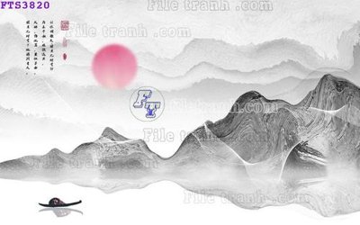 File in mica File in tranh tường hiện đại FTS3820 (ảnh gốc) đẹp