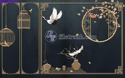 File tranh gốc File in tranh tường hiện đại FTS3828 (bản quyền) độc đáo