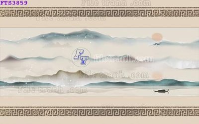 File gốc File in tranh tường hiện đại FTS3859 (vector) cho in ấn