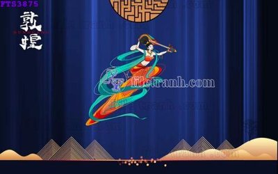 File in ấn File in tranh tường hiện đại FTS3875 (bản gốc) sắc nét