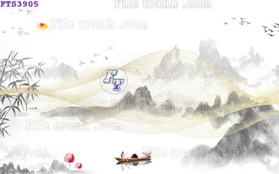 Ảnh gốc File in tranh tường hiện đại FTS3905 (độ nét cao) in mica