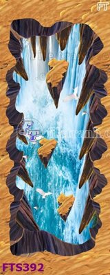 File in trần File in tranh tường hiện đại FTS392 (bản gốc) phong cảnh