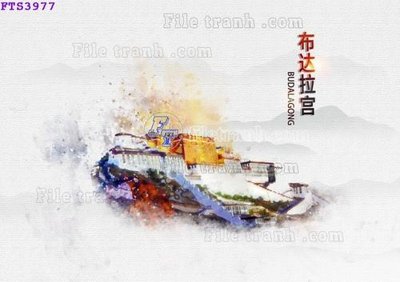 File gốc File in tranh tường hiện đại FTS3977 (chuẩn CMYK) cho nhà in