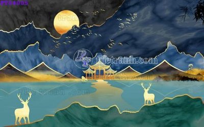 File tranh File in tranh tường hiện đại FTS4005 (bản gốc) treo phòng ăn