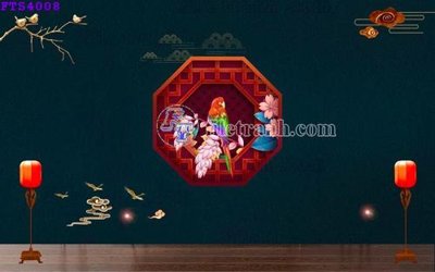 File gốc File in tranh tường hiện đại FTS4008 (chuẩn CMYK) cho nhà in