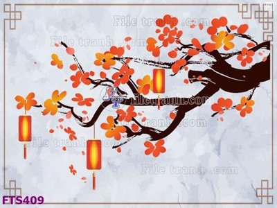 File ảnh File in tranh tường hiện đại FTS409 (gốc) in backdrop sự kiện