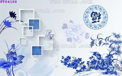 File in mica File in tranh tường hiện đại FTS4188 (bản gốc) làm vách ngăn