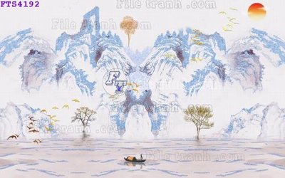 File gốc in mica File in tranh tường hiện đại FTS4192 chất lượng