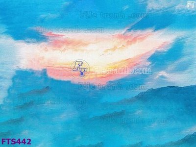 Download file File in tranh tường hiện đại FTS442 (gốc) in mica bàn thờ