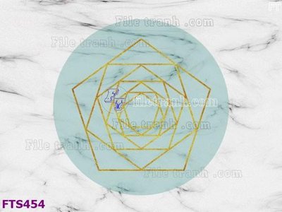 File gốc File in tranh tường hiện đại FTS454 (in tráng gương) sang trọng