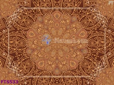 File in trần File in tranh tường hiện đại FTS533 (file gốc) phong thủy