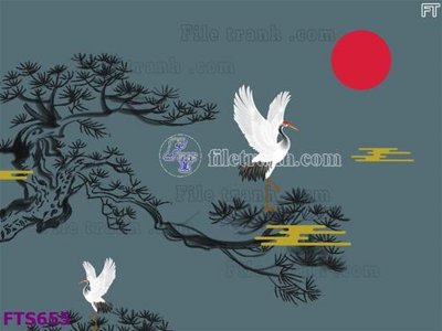 File gốc File in tranh tường hiện đại FTS655 (in ấn) không giới hạn