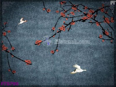 File gốc in tráng gương File in tranh tường hiện đại FTS790 chi tiết