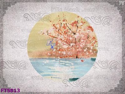 File in lụa File in tranh tường hiện đại FTS813 (phong cảnh) File in tranh tường hiện đại FTS813