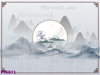 File gốc File in tranh tường hiện đại FTS871 (bản quyền) cho in ấn