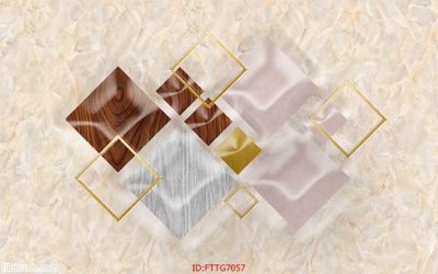 File in lụa Tranh tường 3d tối giản hiện đại FTTG7057 (tân cổ điển) Tranh tường 3d tối giản hiện đại FTTG7057