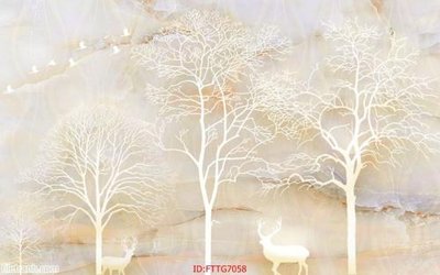 File tranh quảng cáo Tranh tường 3d tối giản hiện đại FTTG7058 (file gốc) chuyên nghiệp