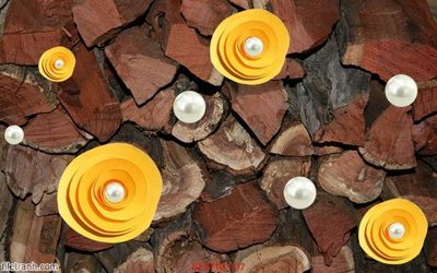 Ảnh gốc file in lụa Tranh tường 3d tối giản hiện đại FTTG7137 chi tiết