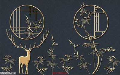 Tải file Tranh tường 3d tối giản hiện đại FTTG7217 (gốc) làm tranh trang trí