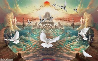 File tranh Tranh tường 3d tối giản hiện đại FTTG7364 (file gốc) chuẩn màu in