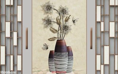 Download file Tranh tường 3d tối giản hiện đại FTTG7370 (gốc) in mica đèn LED