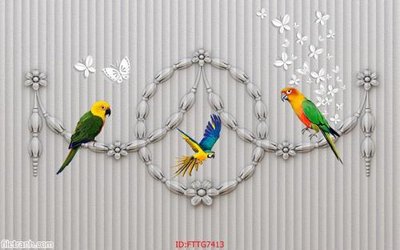 File tranh Tranh tường 3d tối giản hiện đại FTTG7413 (gốc) chủ đề thiên nhiên