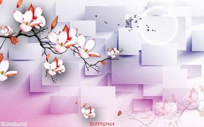 File tranh gốc Tranh tường 3d tối giản hiện đại FTTG7414 (bản quyền) độc đáo