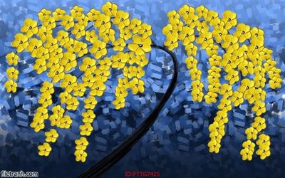 Hình ảnh gốc Tranh tường 3d tối giản hiện đại FTTG7425 (để in khổ lớn)