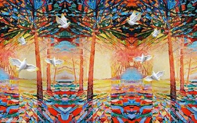 Tải file Tranh tường 3d tối giản hiện đại FTTG7427 (gốc) để in ấn ngay